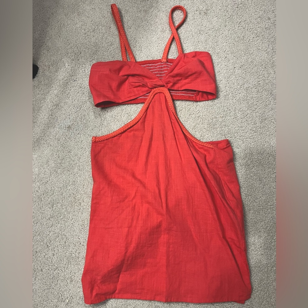 Red sundress
